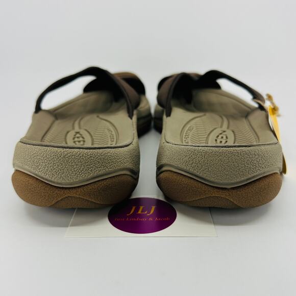 KEEN Men\'s Waimea TG Java Leather Toe Bumper Flip-Flop Sandals 1029128 Size 13 main image 4